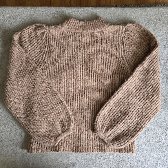 Vero Moda mock-neck puff sleeve knit sweater size large - Picture 8 of 13